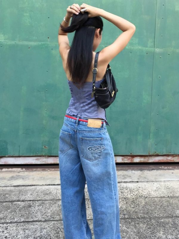 女性無袖背心，條紋修身夏季俱樂部派對服裝