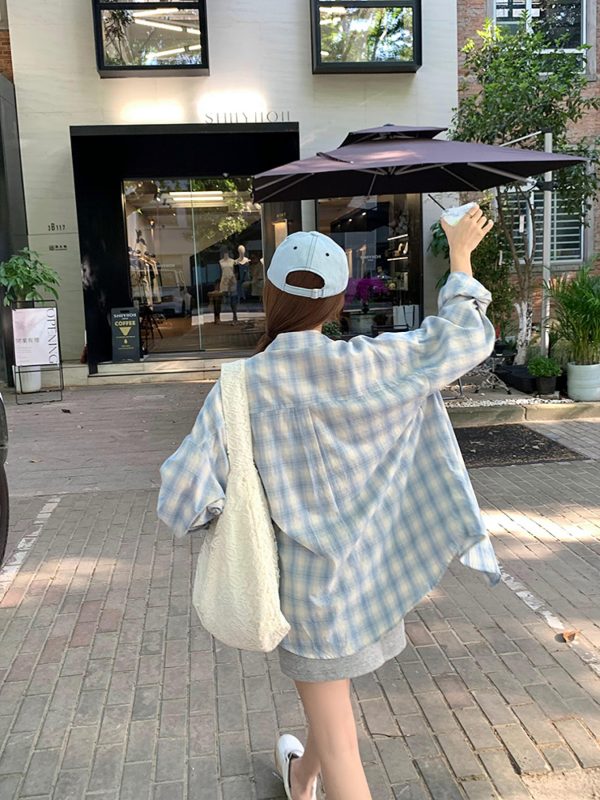 日韓風格春夏衬衫休閒款式大尺寸衬衫